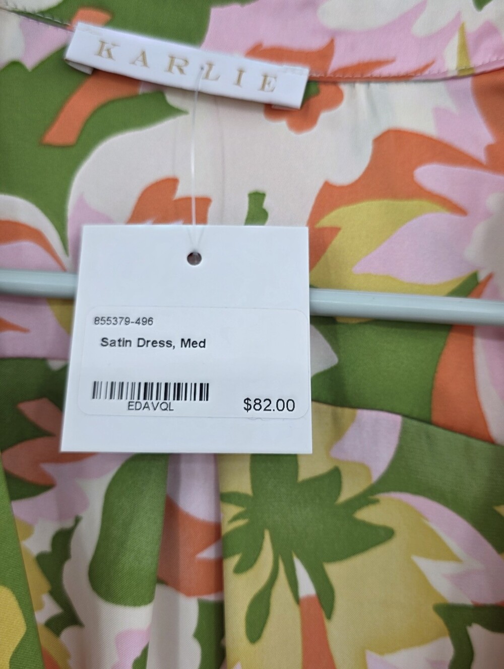 New Karlie Satin Mini Dress Medium - Picture 2 of 5